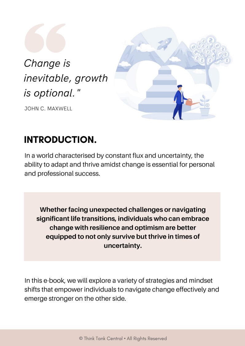 Thriving in Times of Change - Strategies and Mindset Shifts - Think Tank Central - Introduction